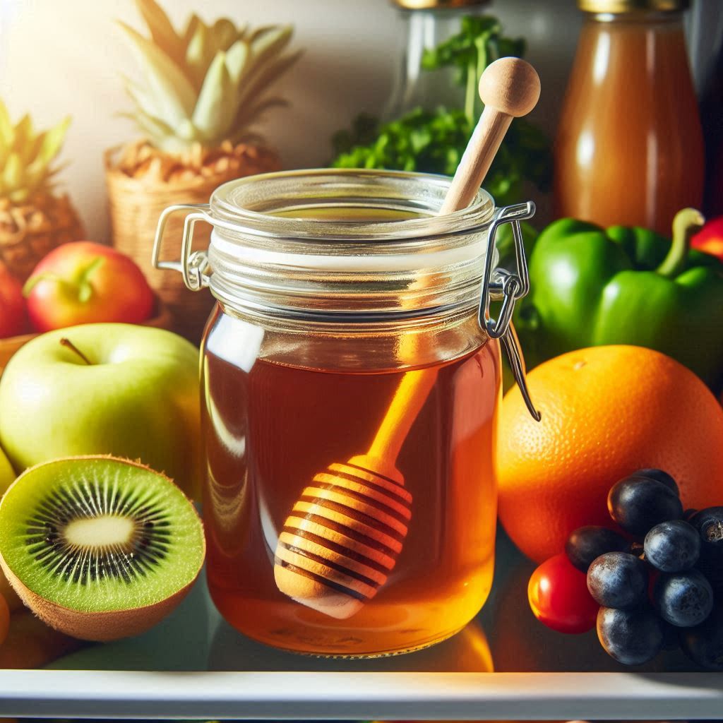 عسل طبیعی در یخچال سفت میشود
