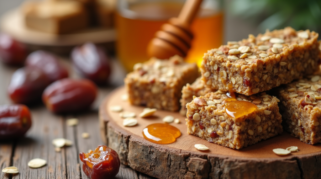 بار انرژی با عسل و خرما