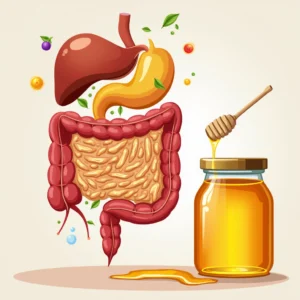 نقش عسل در سلامت روده و تعادل میکروبیوم