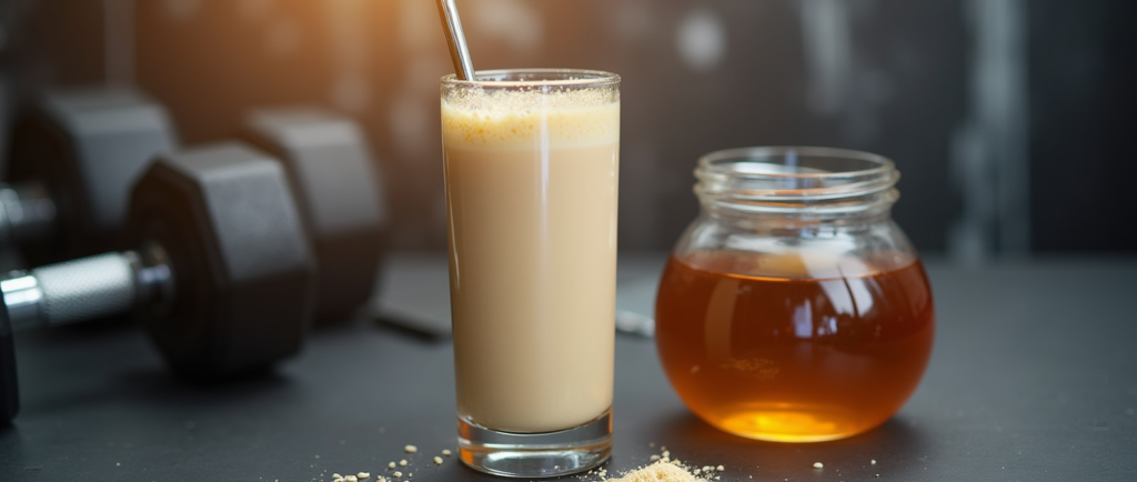 شیک پروتئینی حاوی عسل برای بازیابی انرژی پس از تمرین